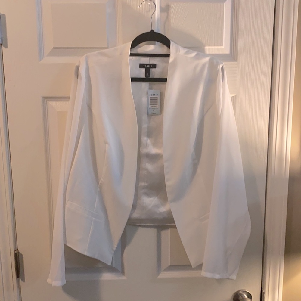 Torrid Blazer with shear sleeves NWT